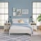 Alaterre Furniture Windsor 3-Piece Set with Panel Full Bed and 2 Nightstands, White ANWI2131R4 - alternate 1